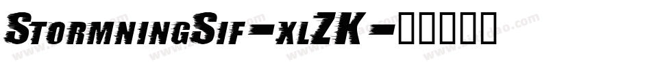 StormningSif-xlZK字体转换