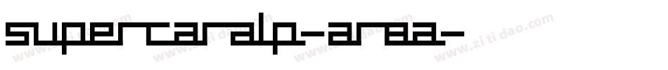 SupercarAlp-AR8A字体转换