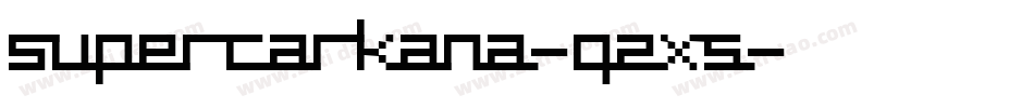 SupercarKana-q2x5字体转换