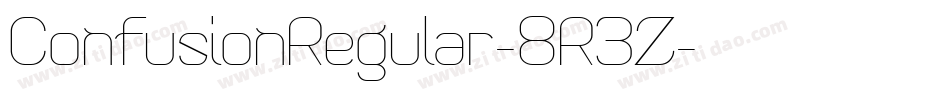 ConfusionRegular-8R3Z字体转换