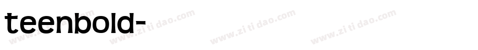 teenbold字体转换