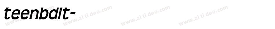 teenbdit字体转换