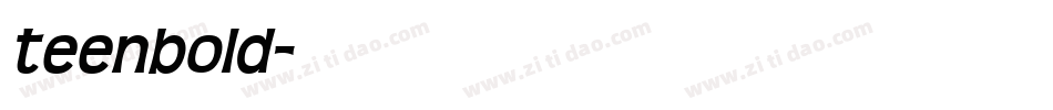 teenbold字体转换
