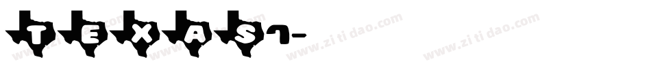 TEXAS7字体转换
