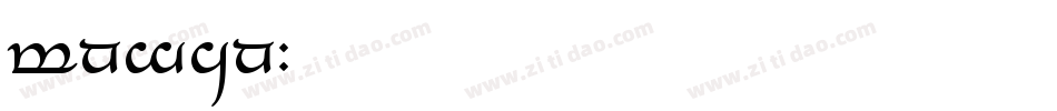 tngan字体转换