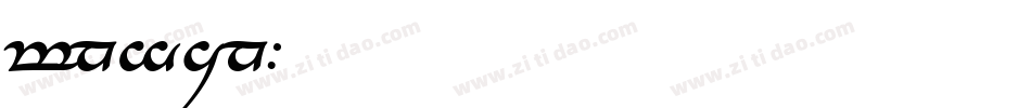 tngan字体转换