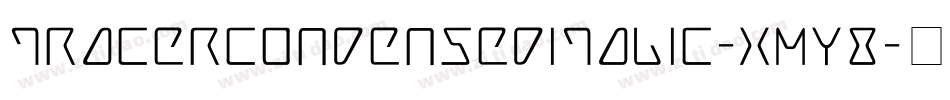 TracerCondensedItalic-xmY8字体转换