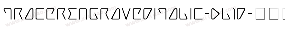 TracerEngravedItalic-Dl1d字体转换
