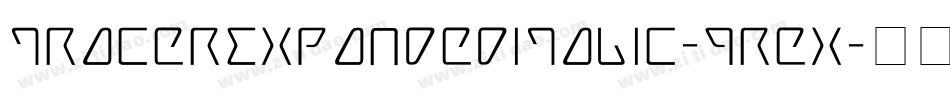 TracerExpandedItalic-qrex字体转换