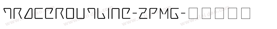 TracerOutline-zPMG字体转换