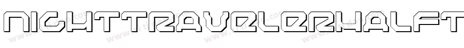 NightTravelerHalftoneItalic-X3Gg2字体转换