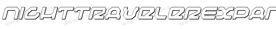 NightTravelerExpandedItalic-w1oM2字体转换
