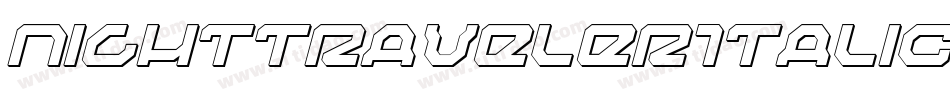 NightTravelerItalic-gxw93字体转换