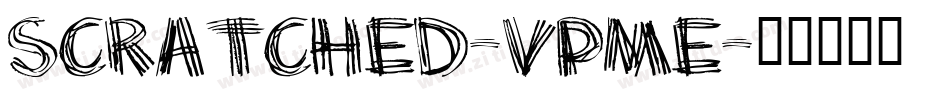 Scratched-vPME字体转换
