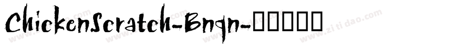 ChickenScratch-Bnqn字体转换