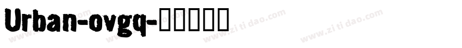 Urban-ovgq字体转换