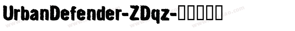 UrbanDefender-ZDqz字体转换
