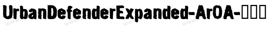 UrbanDefenderExpanded-Ar0A字体转换