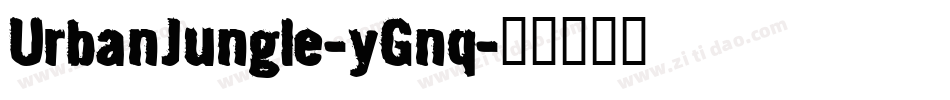 UrbanJungle-yGnq字体转换