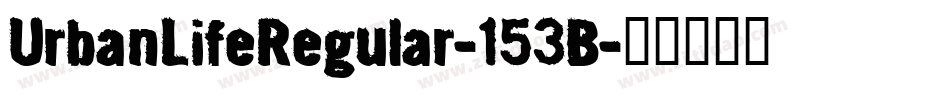 UrbanLifeRegular-153B字体转换