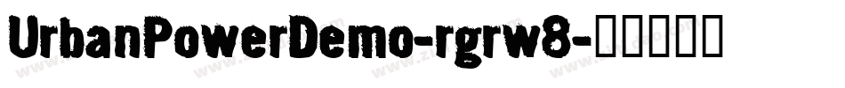 UrbanPowerDemo-rgrw8字体转换
