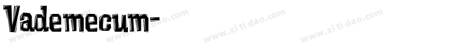 Vademecum字体转换