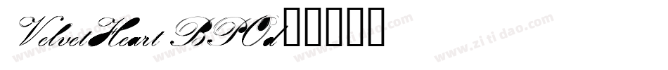 VelvetHeart-BPOd字体转换