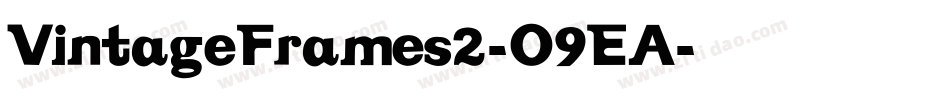 VintageFrames2-O9EA字体转换