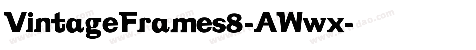 VintageFrames8-AWwx字体转换