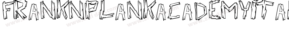 FrankNPlankAcademyItalic-8J1g字体转换