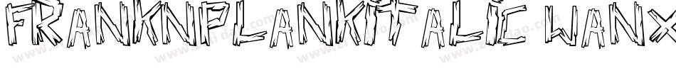 FrankNPlankItalic-wanx字体转换