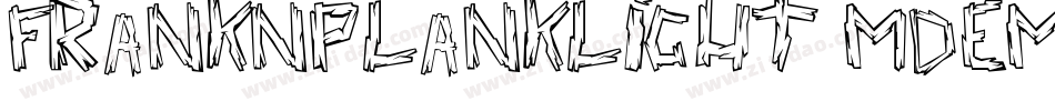 FrankNPlankLight-mdem字体转换