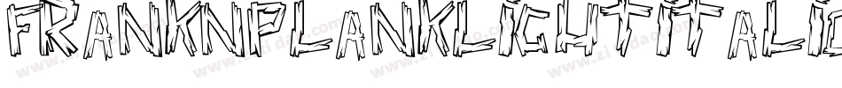 FrankNPlankLightItalic-dYmV字体转换