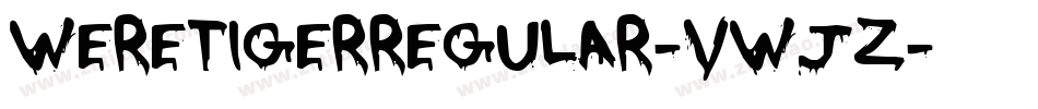 WeretigerRegular-vWjZ字体转换