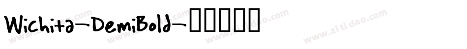 Wichita-DemiBold字体转换
