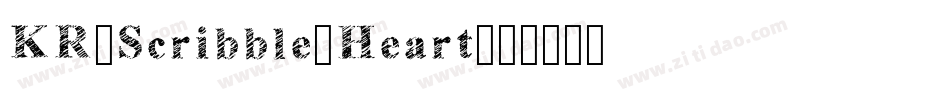 KR-Scribble-Heart字体转换