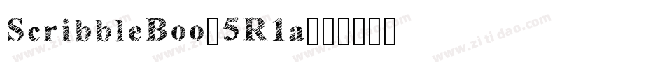 ScribbleBoo-5R1a字体转换