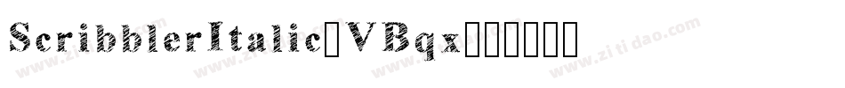 ScribblerItalic-VBqx字体转换