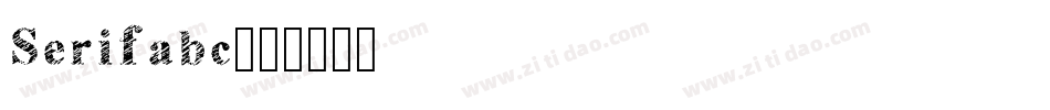 Serifabc字体转换
