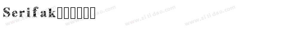 Serifak字体转换