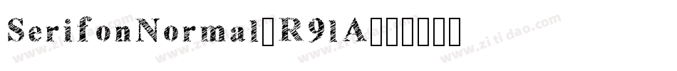 SerifonNormal-R9lA字体转换