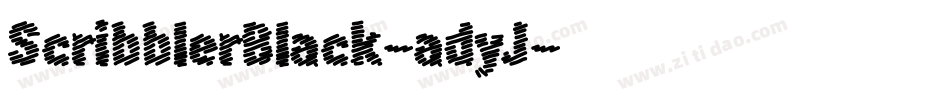 ScribblerBlack-adyJ字体转换
