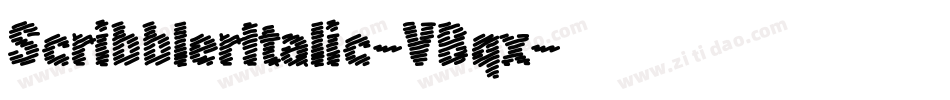 ScribblerItalic-VBqx字体转换