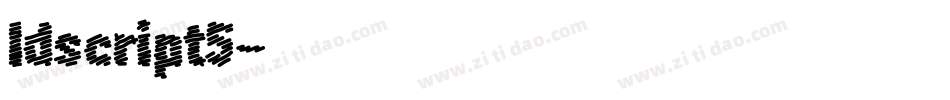 ldscript5字体转换