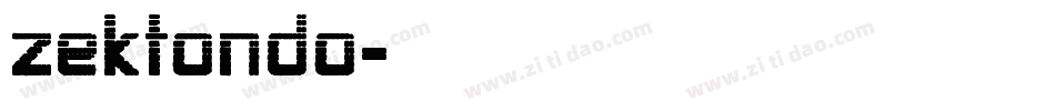 zektondo字体转换