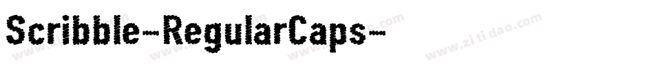 Scribble-RegularCaps字体转换