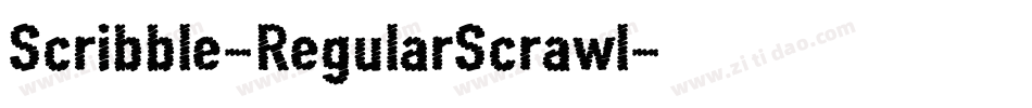 Scribble-RegularScrawl字体转换