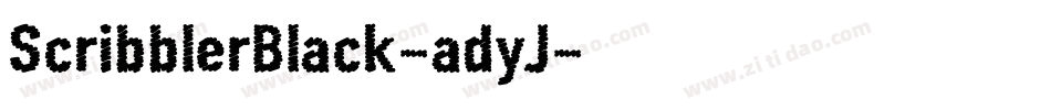 ScribblerBlack-adyJ字体转换