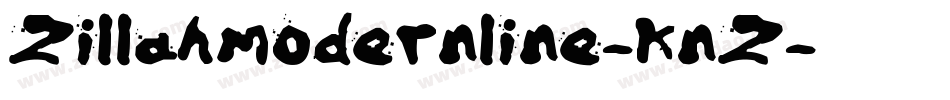 Zillahmodernline-KnZ字体转换