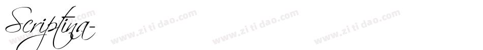 Scriptina字体转换